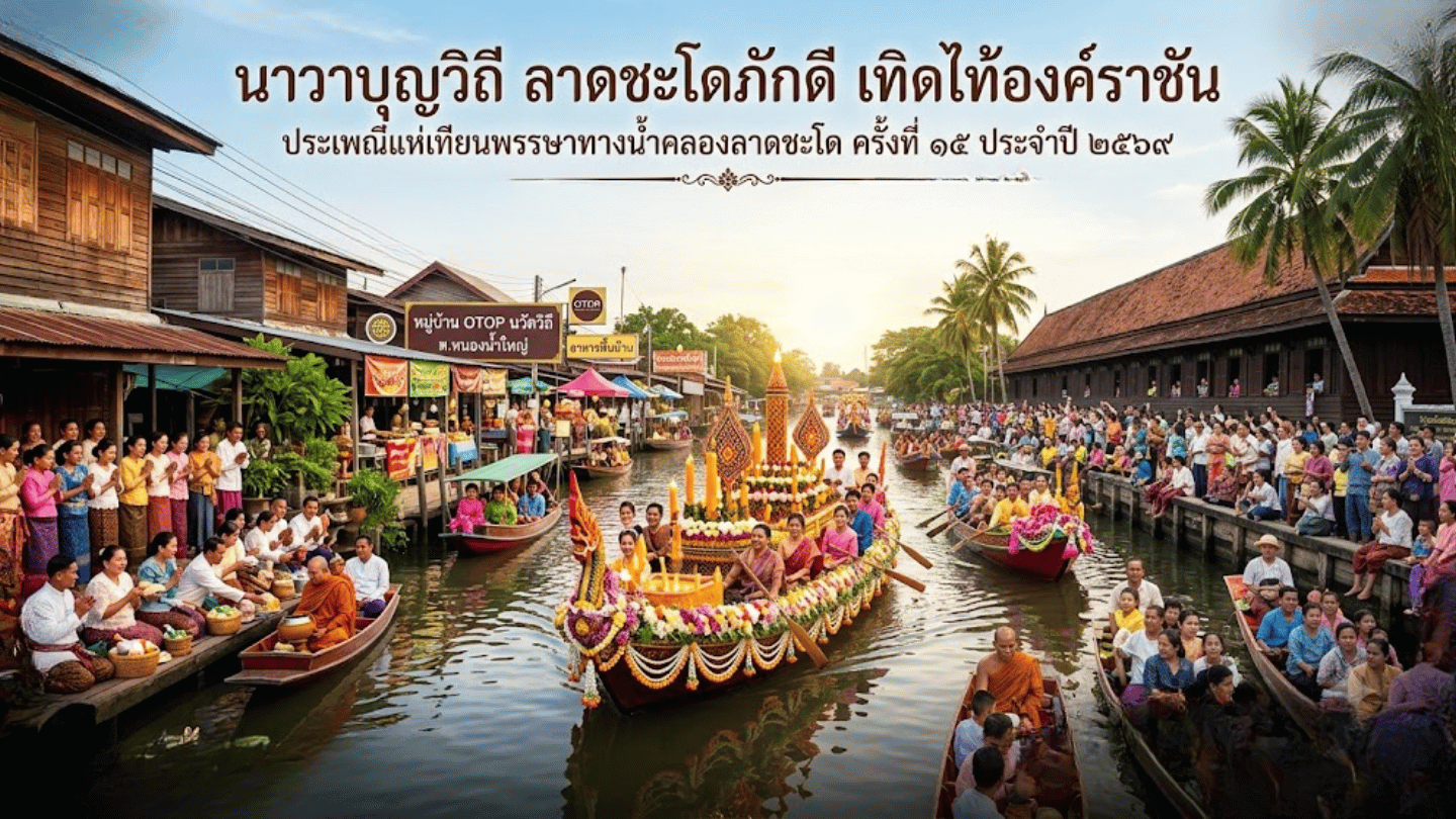 🌟สพอ.ผักไห่🌟ขอเชิญร่วมงาน"นาวาบุญวิถี ลาดชะโดภักดี เทิดไท้องค์ราชัน"